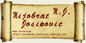 Mijobrat Josipović vizit kartica